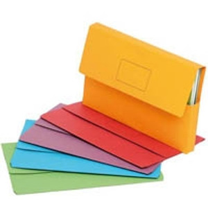 INITIATIVE DOCUMENT WALLET 345 X 225MM ASSORTED PACK 50 *** While Stocks Last - please enquire to confirm availability ***