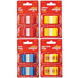 OFFICE CHOICE FLAGS Red 24x43mm 123090OC