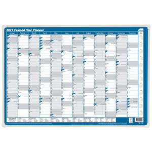 SASCO ERASABLE FRAMED PLANNER (500X700MM) (Pre-Order Now for 2027)
