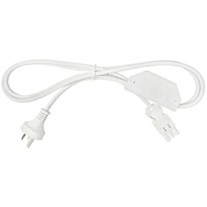 ELSAFE STARTER CABLE 10AMP 2M WHITE 3 Pin Plug, Thermal Overload