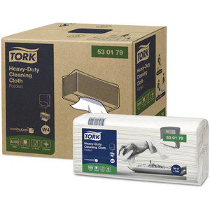 Tork Heavy-Duty Cleaning Cloth Folded 105 Cloths Carton of 4 Packs (530179)