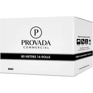 Provada Hand Towel Roll 180mm x 80m Carton of 16 *** See also GP-RT80 ***