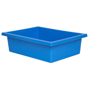 PLASTIC TOTE TRAY - LIGHT BLUE