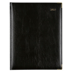 CUMBERLAND CORPORATE DIARY Quarto,Day-Page,Leatherette,Bk (Pre-Order Now for 2027) ** ETA 2/11/2026 **