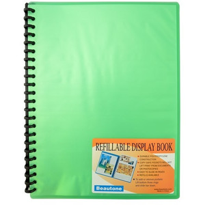 BANTEX Display Book Cool Frost A4 20 Refillable Pockets Green 100851935