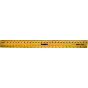 OSMER LAQUERED WOODEN RULER 300mm Pack of 25