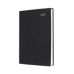 COLLINS BELMONT WINDOW DIARY A5 2 Days to a Page Window Black (Pre-Order Now for 2027) ** ETA 30/9/2026 **