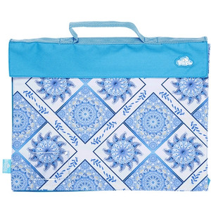 LIBRARY BAG SPENCIL 29 X 36 X 3CM BOHO BLUE