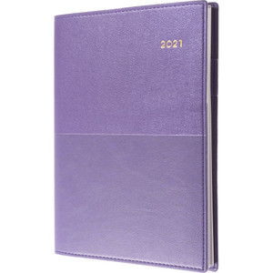 COLLINS VANESSA SERIES #345 DIARY A4 Week to an Opening Purple