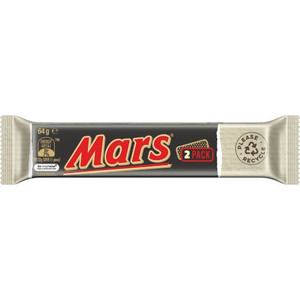 MARS BAR 2 PACK 64GM