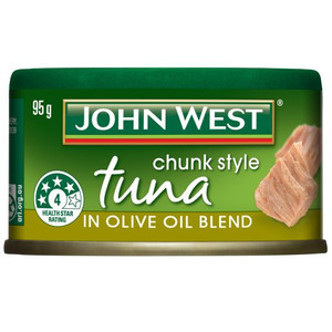 JOHN WEST TUNA TEMPTERS OLIVE OIL BLEND 95GM