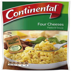 CONTINENTAL FOUR CHEESES PASTA & SAUCE 100GM