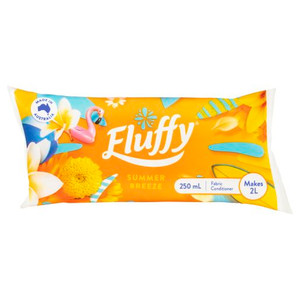 FLUFFY SUMMER BREEZE FABRIC SOFTENER SACHET 250ML