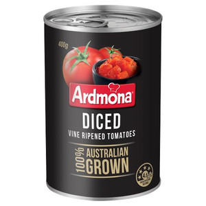 ARDMONA VINE RIPENED DICED TOMATOES 400GM
