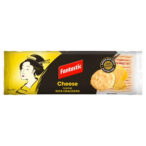 FANTASTIC RICE CRACKERS CHEESE 100GM