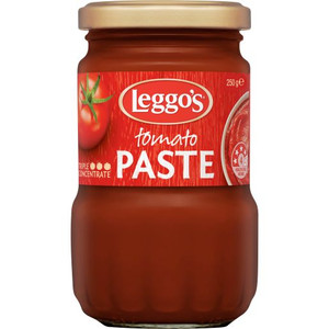 LEGGOS GLASS BOTTLE TOMATO PASTE 250GM