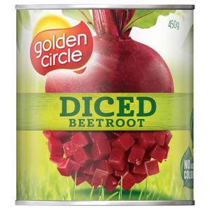 GOLDEN CIRCLE DICED BEETROOT 450GM