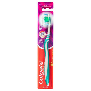 COLGATE TOOTHBRUSH ZIG ZAG ADULT SOFT 1PK