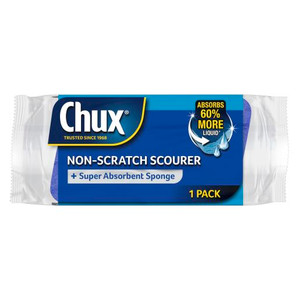 CHUX NO SCRATCH SCOURER SPONGE 1PK