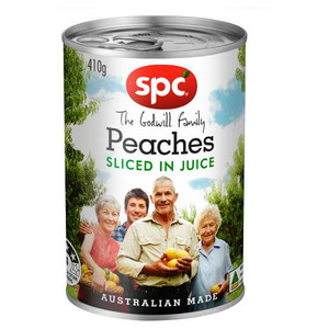 SPC SLICED PEACHES IN JUICE 410GM