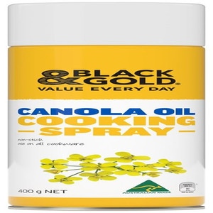 BLACK & GOLD CANOLA OIL COOKING SPRAY 400GM