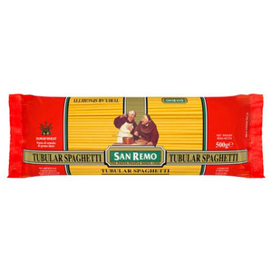 SAN REMO TUBULAR SPAGHETTI #6 500GM