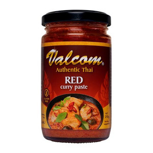 VALCOM RED CURRY PASTE 210GM