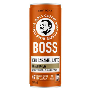 BOSS COFFEE CARAMEL LATTE ICED COFFEE 237ML