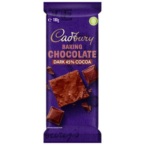 CADBURY DARK BAKING CHOCOLATE 180GM