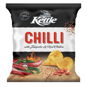KETTLE CHILLI NATURAL POTATO CHIPS 90GM