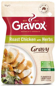 GRAVOX GRAVY SAUCE LIQUID ROAST CHICKEN AND HERBS 165GM