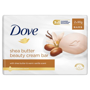 DOVE HEALTH SHEA BUTTER BODY BAR 2X90GM