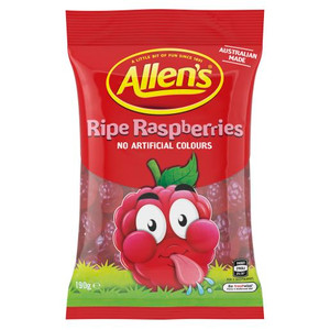 ALLENS RIPE RASPBERRIES 190GM