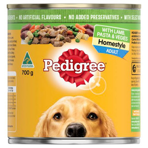 PEDIGREE HOMESTYLE WITH LAMB PASTA AND VEGIES 700GM