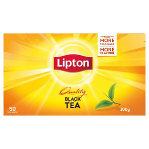 LIPTON TEA BAGS QUALITY BLACK 100GM 50S