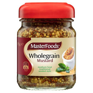 MASTERFOODS WHOLEGRAIN MUSTARD 175GM