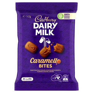 CADBURY DAIRY MILK CARAMELLO BITES 142GM