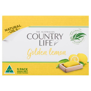 COUNTRY LIFE GOLDEN LEMON SOAP 5PK