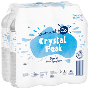 COMMUNITY CO NATURAL SPRING WATER 6X1.5L