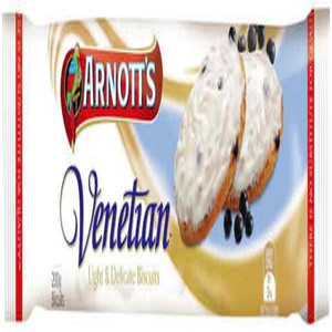 ARNOTTS BISCUITS VENETIAN 200GM