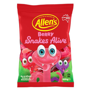 ALLENS SNAKES ALIVE BERRY 200GM