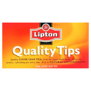 LIPTON QUALITY TEA BAGS 250GM