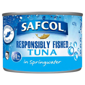 SAFCOL RESPONSIBLY FISHED TUNA IN SPRINGWATER 425GM