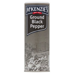MCKENZIES BLACK PEPPER GROUND 100GM
