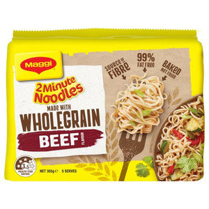 MAGGI 2-MINUTE CULINARY BEEF NOODLES 5X67GM (Carton of 6)
