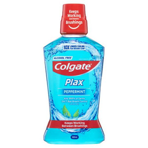 COLGATE MOUTHWASH PLAX PEPPERMINT 500ML