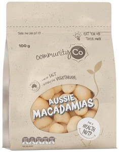 COMMUNITY CO MACADAMIA RAW 100GM (Carton of 8)