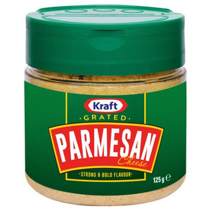 KRAFT CHEESE PARMESAN GRATED 125GM