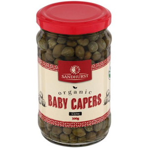 SANDHURST ORGANIC BABY CAPERS IN BRINE 300GM