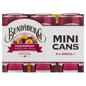 BUNDABERG PASSIONFRUIT 6X200ML